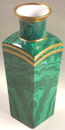 christian dior vase malachite|Christian Dior malachite green.